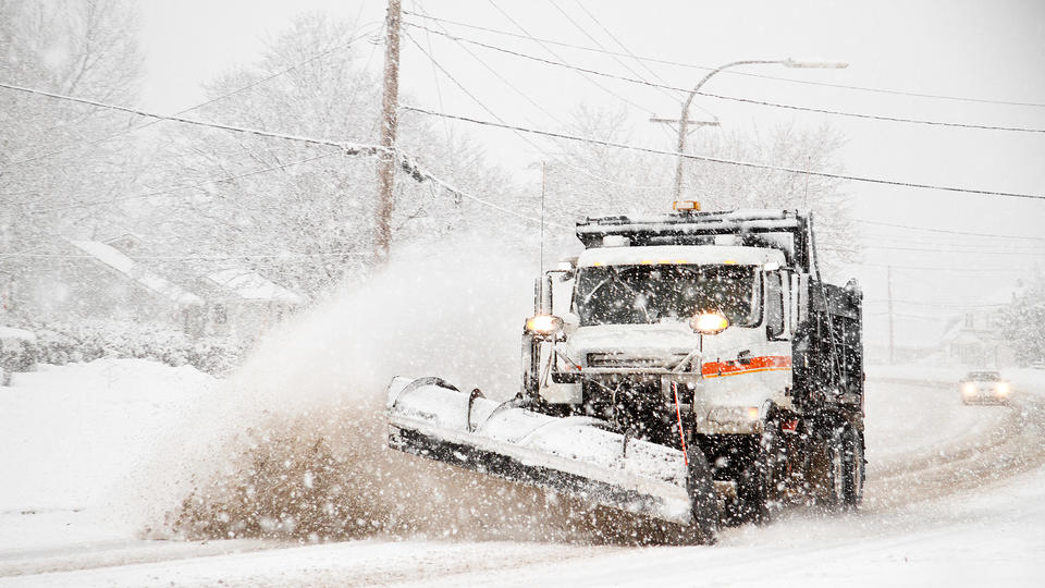 snow plow in Soda Springs, Idaho