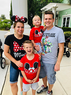 family picture at Disneyworld